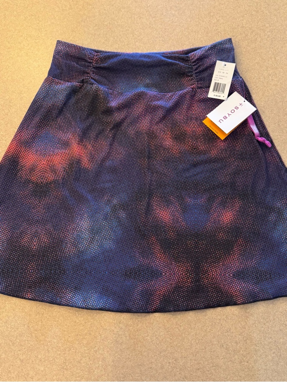 Soybu Purple and Pink A-Line Skirt
